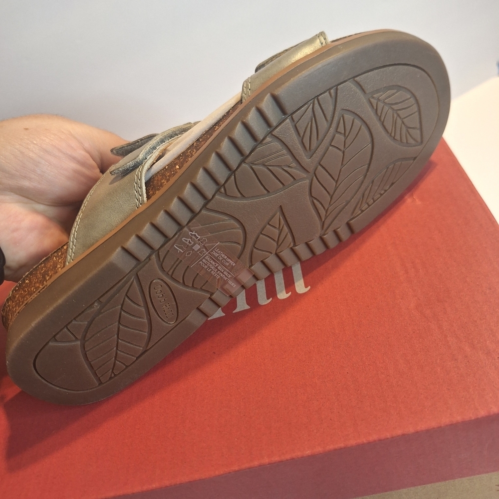 New Cobb Hill May Green Vert Leather Women's Sandals. Size 6.5 W - Picture 4 of 7